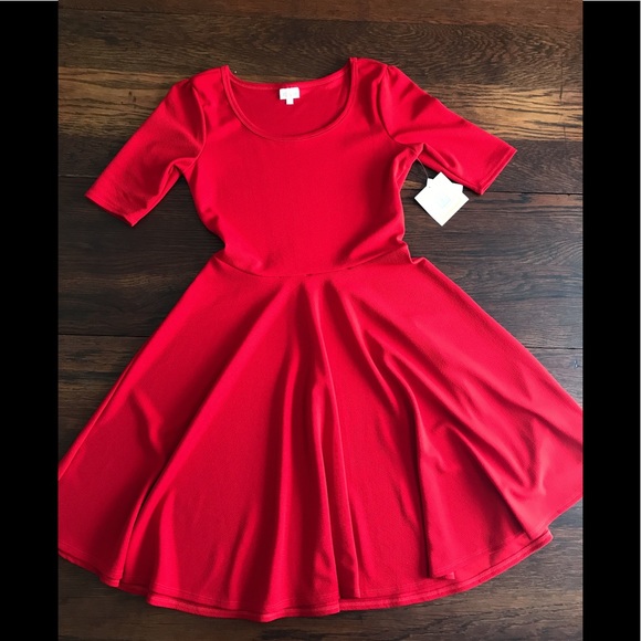 LuLaRoe Dresses & Skirts - Solid Red Nicole